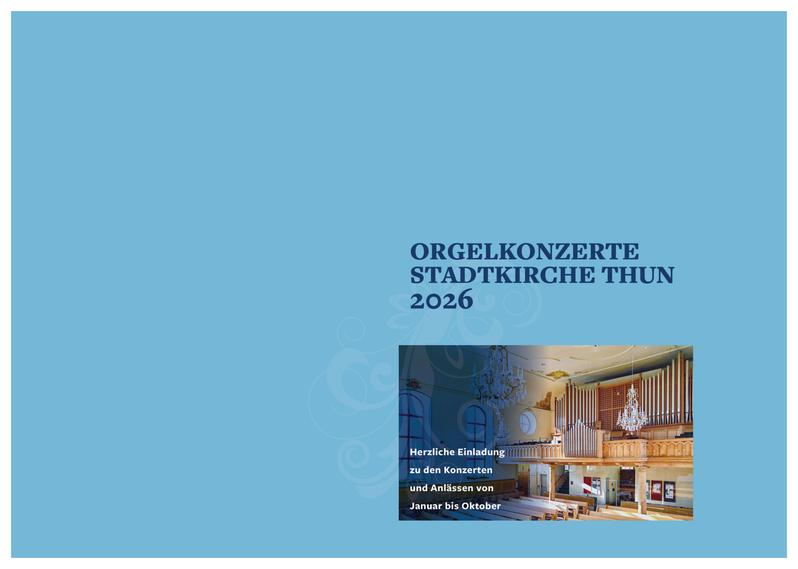 Orgelkonzerte Stadtkirche Thun 2026