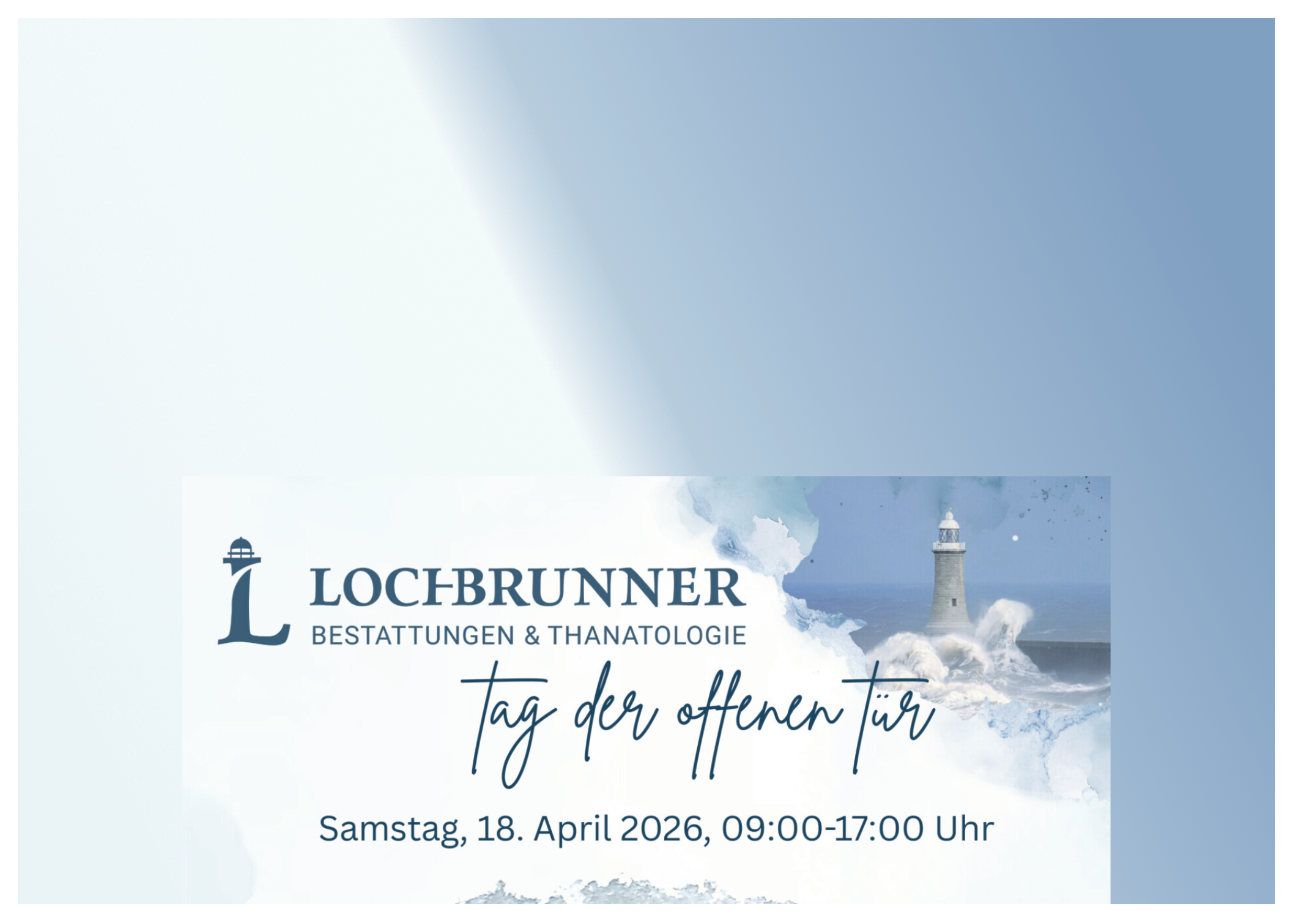 Lochbrunner Bestattungen "Tag der offenen T&uuml;r"