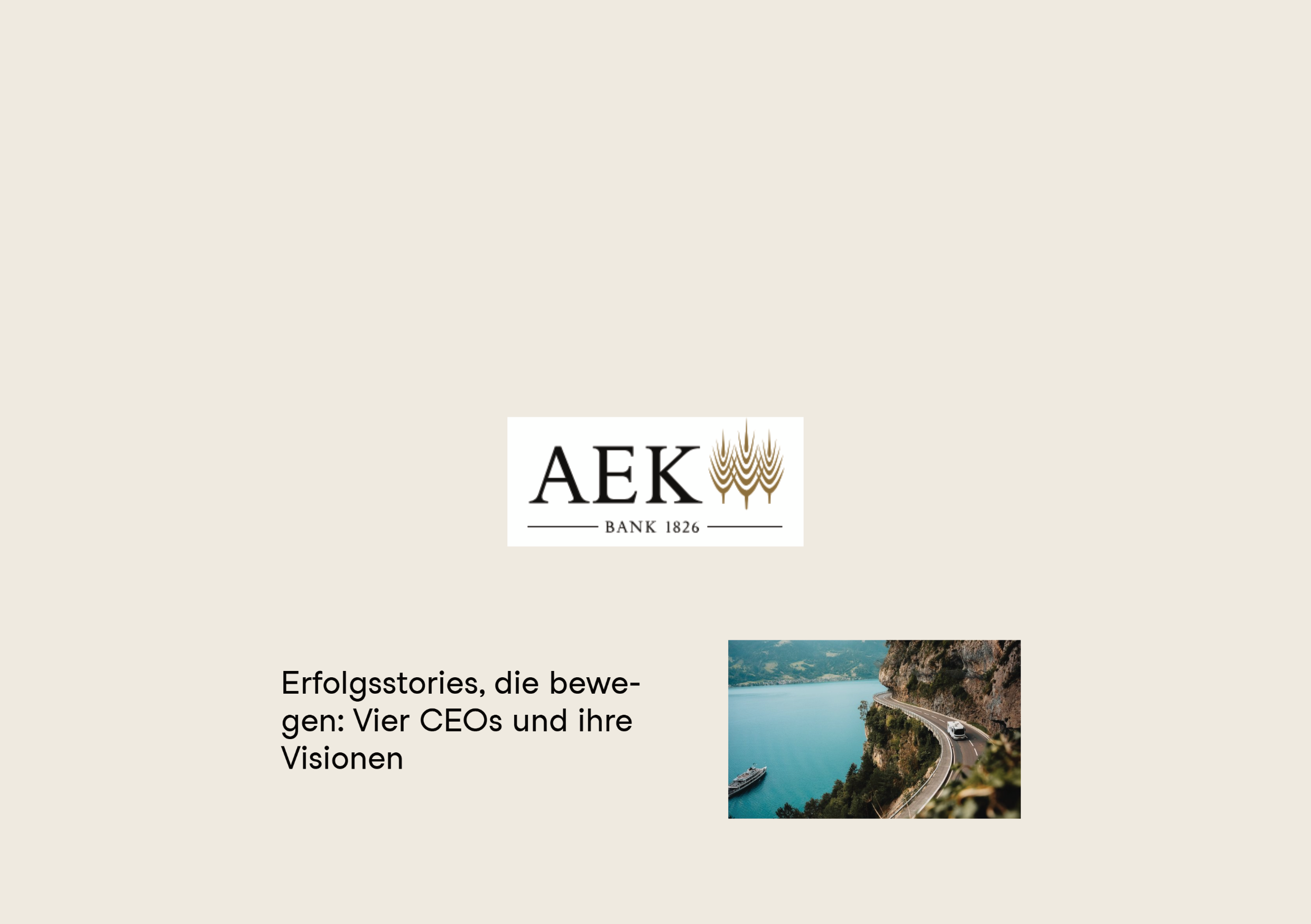 Unternehmergespr&auml;che AEK Bank 1826